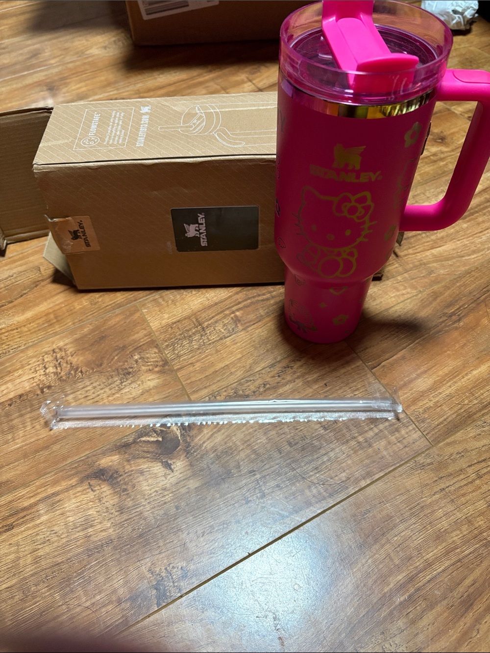Stanley Pink Hello Kitty Insulated Travel Mug with Handle
